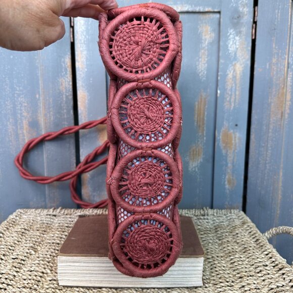 Madewell The Straw Catania Tote Bag Sweet Dahlia NWT - Picture 7 of 16